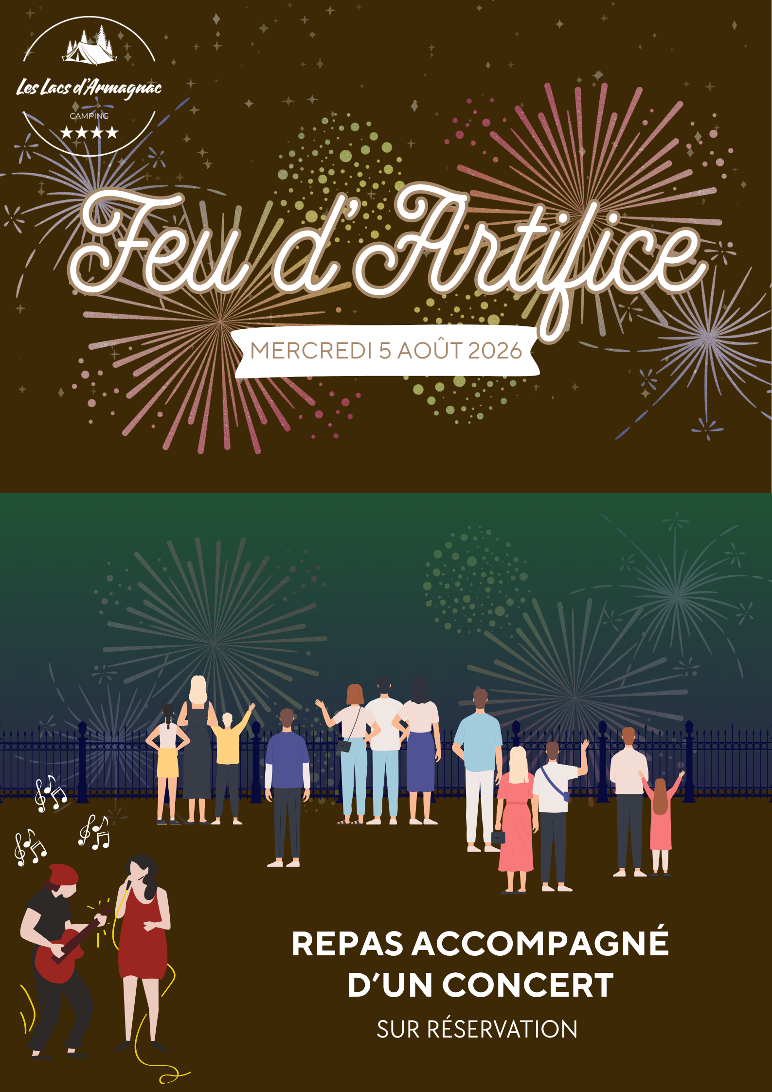 Affiche feu d'artifice